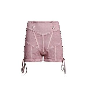 Jean Paul Gaultier Washed Laced Mini Shorts - NWT